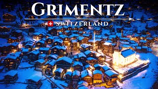 GRIMENTZ Most beautiful WINTER VILLAGE of Switzerland Alpine Wonderland Town Travel Guide [upl. by Carson]