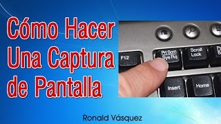 Como hacer una Captura de Pantalla en PC o Laptop [upl. by Atsev780]