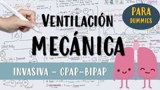 VENTILACIÓN MECÁNICA PARA DUMMIES Invasiva NoInvasiva VMI VMNI CPAP Bipap [upl. by Sussi]