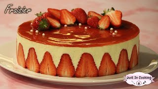 Recette de Fraisier à la Crème Diplomate [upl. by Akiner]