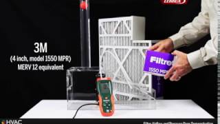 Filter Airflow and Pressure Drop Demo [upl. by Ednihek]