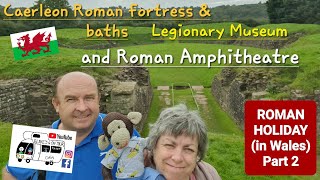 305 Caerleon Castle Roman Fortress and Baths Legionary Museum and Roman Amphitheatre Wales [upl. by Penman]