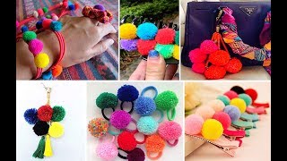 30 ideas con pompones de lana [upl. by Aikkin]