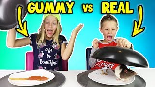 GUMMY vs REAL FOOD 4 [upl. by Airogerg]