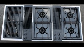 Jenn Air Downdraft Cooktop Demonstration [upl. by Nnylcaj]