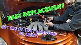 PT Cruiser Turbo Oil Pressure Sensor Replacement [upl. by Aicila662]