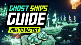 Sea of Thieves Guide Ghost Ships HOW TO DEFEAT New Update Haunted Shores [upl. by Ravahs]