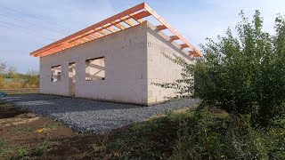 Built an inexpensive house in 18 months  Full construction process  finishing of the facade [upl. by Ingrim]