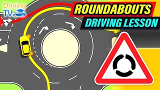 FULL DRIVING LESSON IN ROUNDABOUTS [upl. by Dell]