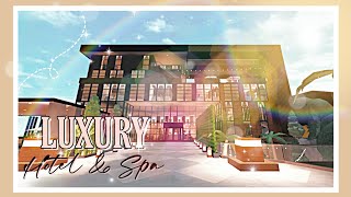 LUXURY HOTEL •850K• NO LARGE PLOT  TOUR  SPEED BUILD  WELCOME TO BLOXBURG [upl. by Leimaj]