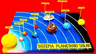 MAQUETA SISTEMA SOLAR fácil de hacer [upl. by Dianuj150]