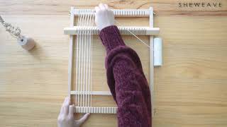 The installation and usage of small weaving loom [upl. by Laise]