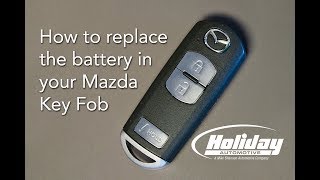 How to Replace the Battery in Your Mazda Key Fob [upl. by Acirema]