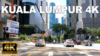 KUALA LUMPUR 4K 60FPS  DRIVING AROUND KLCC [upl. by Alemat]