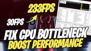 How To Fix CPU Bottleneck Fix StuttersFreezing  Increase GPU Performance [upl. by Ahsiea361]