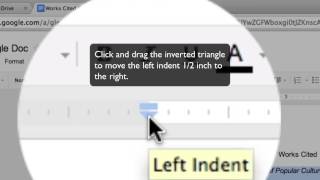 Google Docs Hanging Indent Tutorial [upl. by Lyrej]