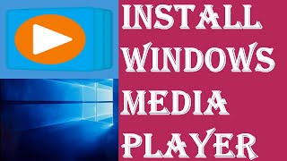 How to Install Windows Media Player on Windows 10  Media Player not Available on Windows Solved [upl. by Ettenan450]