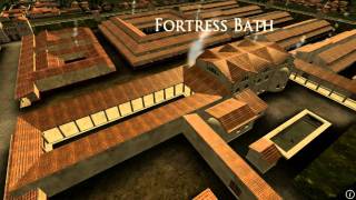 Animation of ancient Roman Fort in Caerleon Wales [upl. by Oicul]