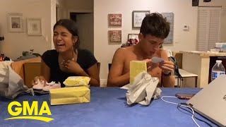 Siblings have hilarious reaction after learning their mom is pregnant again l GMA [upl. by Hatokad]