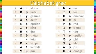 Apprendre lalphabet grec [upl. by Aleihs560]