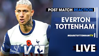 LIVE MATCH REACTION Everton Vs Tottenham • Premier League [upl. by Arret]