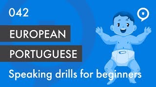 Learn European Portuguese Portugal  basic drill for beginners eu tu [upl. by Euqinomahs543]