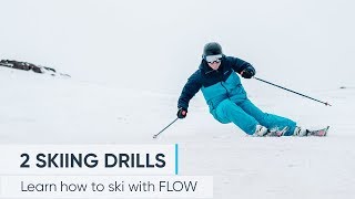 2 Skiing Drills To Help IMPROVE YOUR TECHNIQUE [upl. by Ltihcox209]