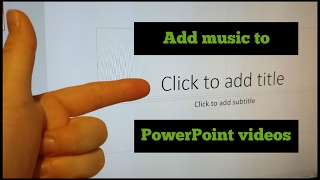 PowerPoint slideshow with music tutorial [upl. by Aitercul]