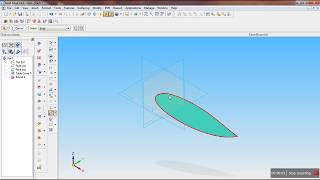 Airfoil Generation using Solidedge V19 [upl. by Lanie]