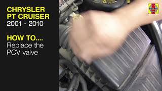 Chrysler PT Cruiser 2001  2010  Replace the PCV valve [upl. by Anitahs174]