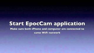 EpocCam Setup Guide for iPhone [upl. by Osy]