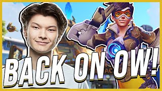 SEN Sinatraa  BACK ON OVERWATCH Tracer Gameplay  FUNNY CLIPS FROM STREAM [upl. by Marolda770]