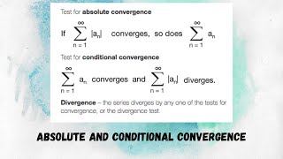 Calculus II Absolute and Conditional convergence [upl. by Sheena332]