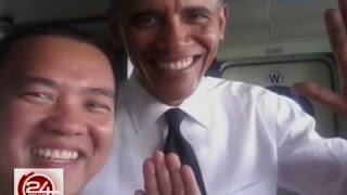 24 Oras Crew ng BRP Gregorio Del Pilar nakaselfie si Obama [upl. by Dric]