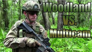 Camo Vs Camo  Woodland Vs Multicam [upl. by Latihs]