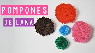 COMO HACER UN POMPON DE LANA 6 MANERAS DIFERENTES  Daniis Ways ♡ [upl. by Alilahk]