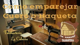 Tutorial de Talabarteria 01  Como emparejar y cortar una vaqueta [upl. by Sheilah460]