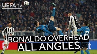 CRISTIANO RONALDO OVERHEAD KICK FROM ALL ANGLES GoalOfTheSeason [upl. by Kinchen]