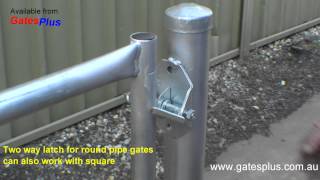 Gate Latch 2 way for round pipe and square [upl. by Paolina]