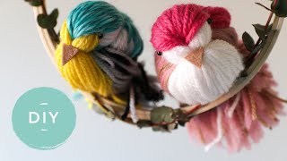 Vogeltjes maken van wol  Een toffe DIY in de lente [upl. by Macur766]