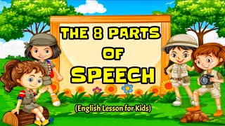 8 PARTS OF SPEECH  Learn English with Examples [upl. by Supen787]