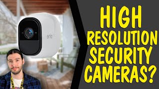 HIGH RESOLUTION security cameras  ARLO PRO 4 [upl. by Ynatsed790]