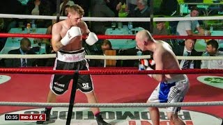 Adam Barker vs Darryl Sharp  Full Boxing Fight [upl. by Ehrlich211]