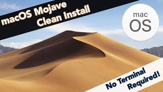 HOW TO CLEAN INSTALL macOS Mojave No Terminal Required  Bootable Flash Drive [upl. by Dranyam]