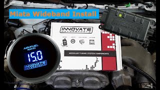 Miata Innovate LC2 Wideband AFR and O2 Install Guide [upl. by Ewell609]