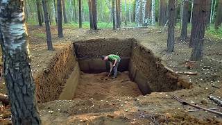 Man Builds Secret Underground CABIN in the Forest  Start to Finish by outdoorlifeandcraft [upl. by Idden551]