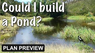 Damming the Creek  Pond Building  Early Thoughts ⛏ [upl. by Atilrak]