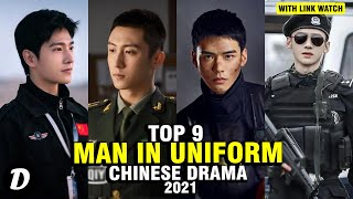 Top 9 Man With Uniform in Chinese Drama [upl. by Elohc40]