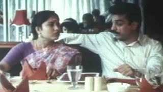 Kamal Hassan amp Kovai Sarala Comedy At Restaurant  Sathi Leelavathi Movie [upl. by Danella]