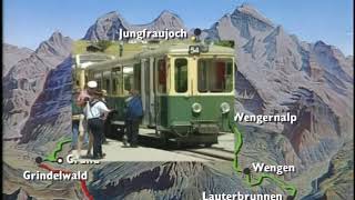 Swiss Railway Journeys  The Jungfrau Railways Part 2 WABJB [upl. by Esilrac]